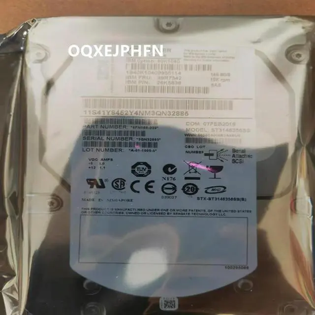 Alt view image 3 of 3 - OwnShoe HDD For 146GB 3.5" SAS 32MB 10000RPM For Internal HDD For Server HDD For 40K1040 39R7342 26K5838