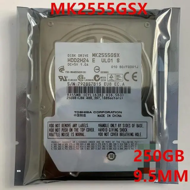 Main image of OwnShoe HDD For 250GB 2.5" SATA 3 Gb/s 8MB 5400RPM 9.5MM For Internal Hard Disk For Notebook HDD For MK2555GSX