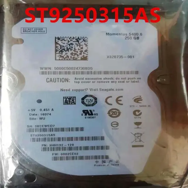 Main image of OwnShoe Almost HDD For 250GB 2.5" SATA 8MB 5400RPM For Internal HDD For Laptop HDD For ST9250315AS
