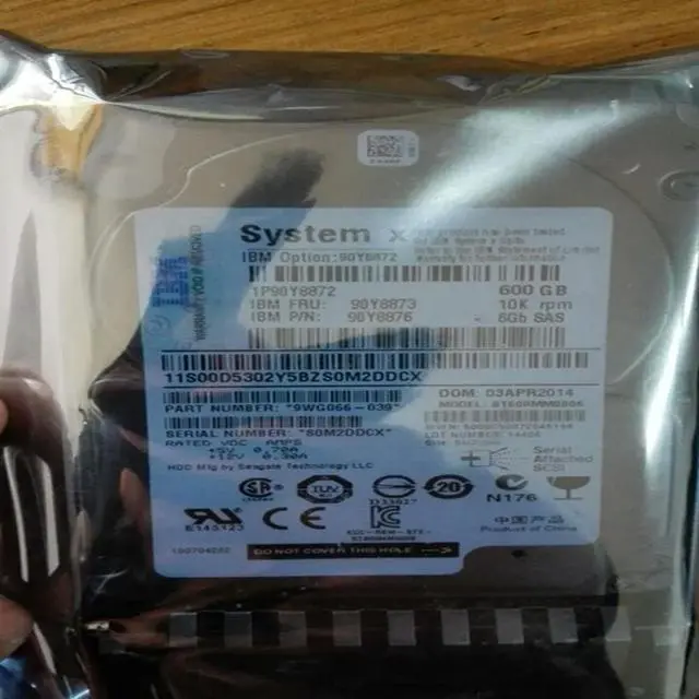 Alt view image 2 of 2 - OwnShoe HDD For x3850 X3950 600GB 2.5" SAS 6 Gb/s 32MB 10000RPM For Internal HDD For Server HDD For 90Y8872 90Y8873 90Y8876