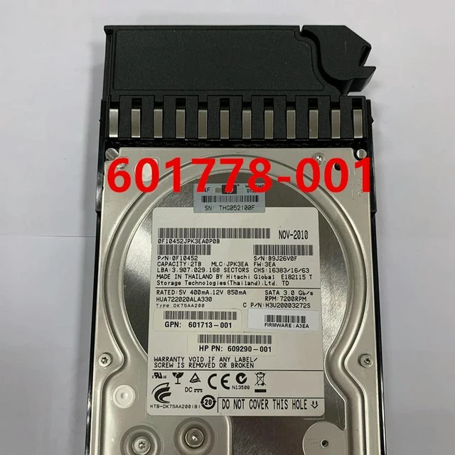 Main image of OwnShoe HDD For MSA P2000 2TB 3.5" SATA 64MB 7200RPM For Internal HDD For Server HDD For AW556A 601778-001 601713-001
