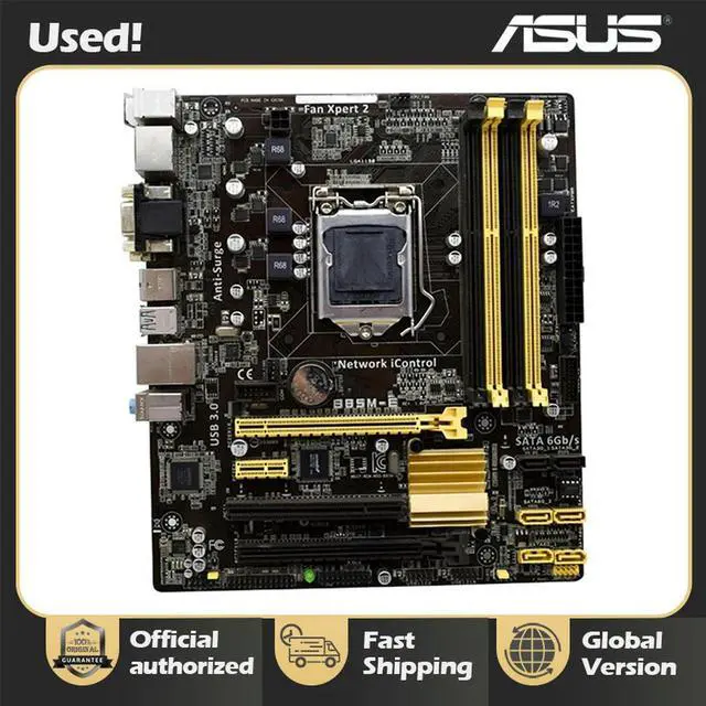Main image of B85M-E Motherboard B85 Socket LGA 1150 i7 i5 i3 DDR3 32G SATA3 USB3.0 Micro-ATX