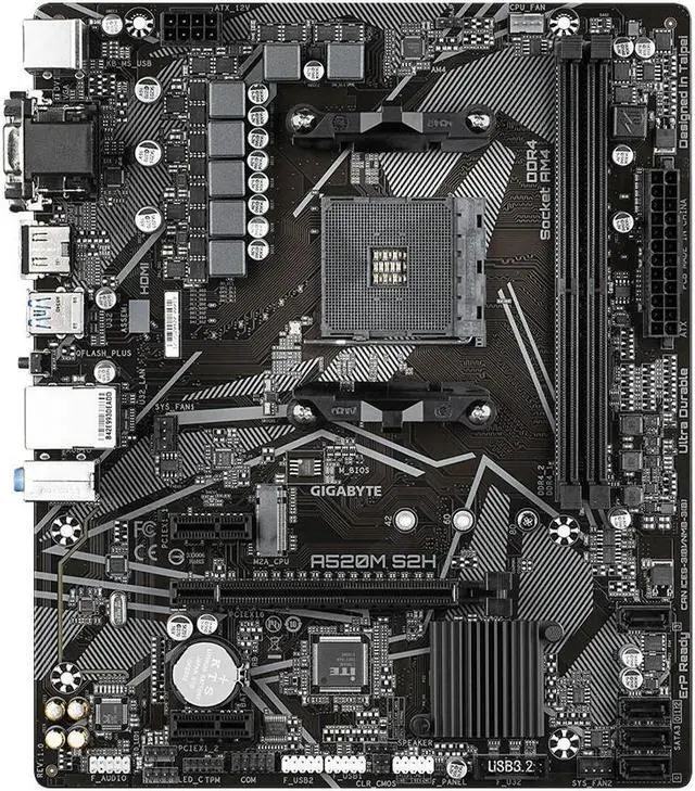 Alt view image 2 of 7 - B350 Motherboard PRIME B350M-A for Ryzen 7 5700x 5700x3d 5800x3d AM4 Motherboard for Ryzen 5 5600 5600G 5500 3600 5600X