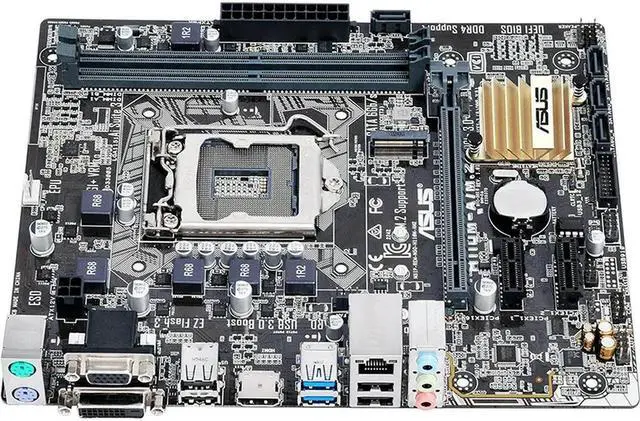 Alt view image 4 of 4 - H110M-A/M.2 Motherboard 14nm CPU 4*SATA III H110 2*DDR4 DIMM LGA 1151 32G Micro ATX Motherboard