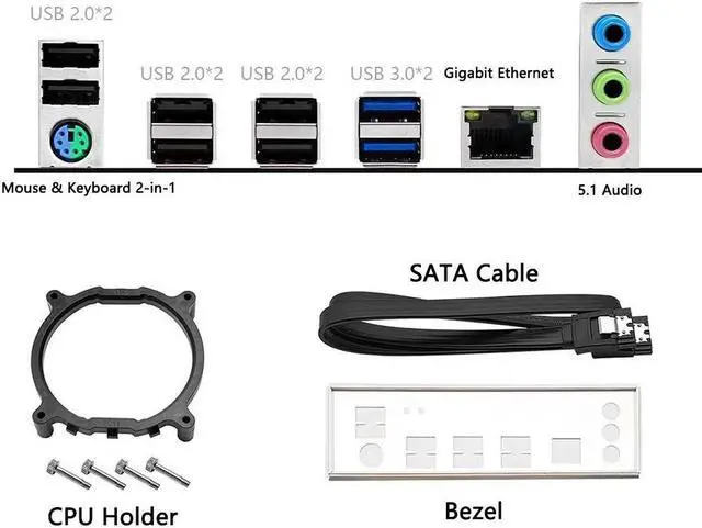 Alt view image 4 of 7 - B360M-PLUS GAMING S Motherboard LGA1151 B360 Chipset DIMM DDR4 Support i7 8700 8700K 8500 CPU