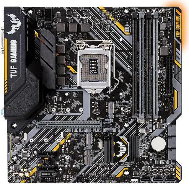 Alt view image 7 of 7 - B360M-PLUS GAMING S Motherboard LGA1151 B360 Chipset DIMM DDR4 Support i7 8700 8700K 8500 CPU