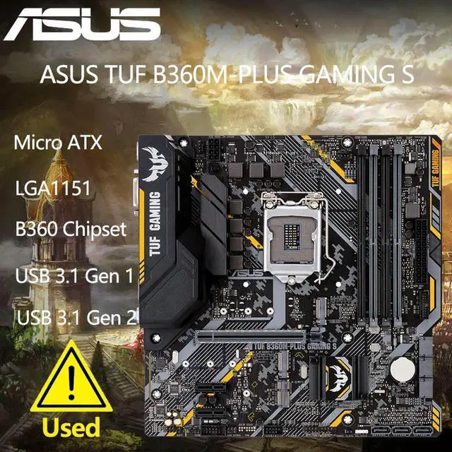 Alt view image 5 of 7 - B360M-PLUS GAMING S Motherboard LGA1151 B360 Chipset DIMM DDR4 Support i7 8700 8700K 8500 CPU