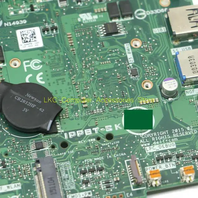 Alt view image 4 of 4 - FOR Inspiron 3050 Micro Desktop Motherboard IPPBT-SK GN4PW 0GN4PW CN-0GN4PW DDR3L Integrated J1800 CPU