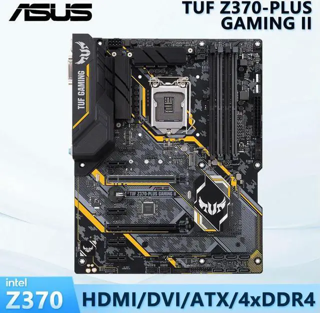 Main image of TUF GAMING Motherboard TUF Z370-PLUS GAMING II With LGA 1151 Socket for 8th 9th Gen Core i3 i5 i7 Processors 4x DDR4