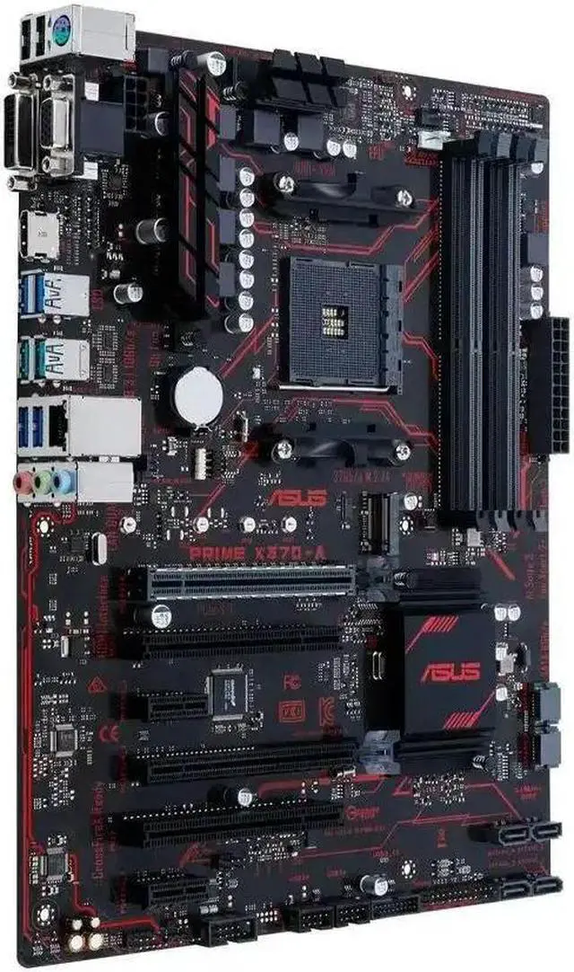 Alt view image 3 of 4 - X370 Motherboard PRIME X370-A for Ryzen 7 5700x 5700x3d 5800x3d AM4 Motherboard for Ryzen 5 5600 5600G 5500 3600 5600X