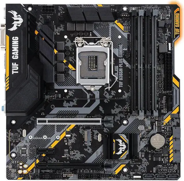 Alt view image 3 of 4 - Motherboard, TUF B365M-PLUS GAMING, B365 Chipset, LGA 1151 Socket for 8th 9th Gen Core, 8700K 9100F 9400F 9500 9700K 9600K