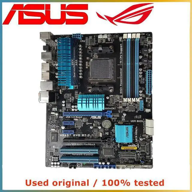 Alt view image 2 of 2 - For M5A97 EVO R2.0 Computer Motherboard AM3+ AM3 DDR3 32G For 970 Desktop Mainboard USB3.0 SATA III