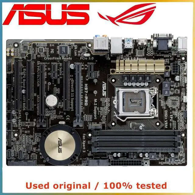 Alt view image 5 of 7 - For H97-PRO Computer Motherboard LGA 1150 DDR3 32G For H97 Desktop Mainboard SATA III PCI-E 3.0 X16