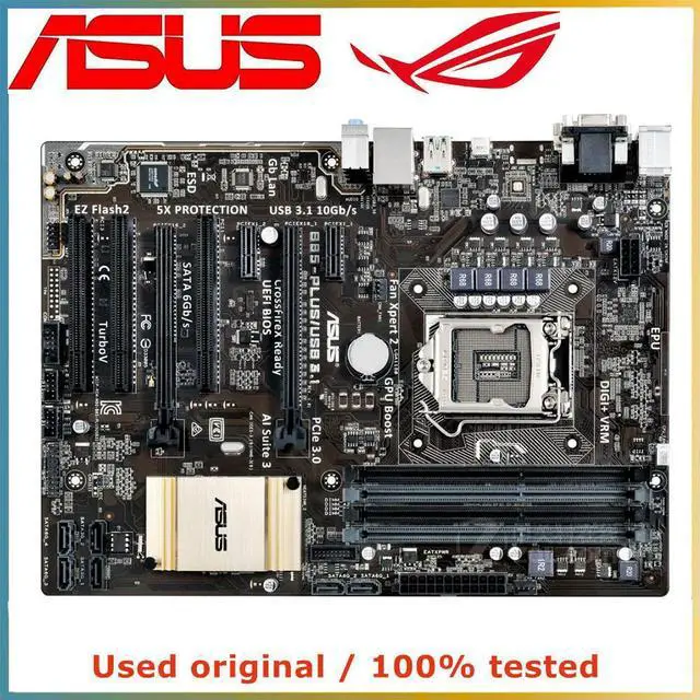 Alt view image 5 of 7 - For B85-PLUS/USB3.1 Computer Motherboard LGA 1150 DDR3 32G For B85 Desktop Mainboard SATA III PCI-E 3.0 X16