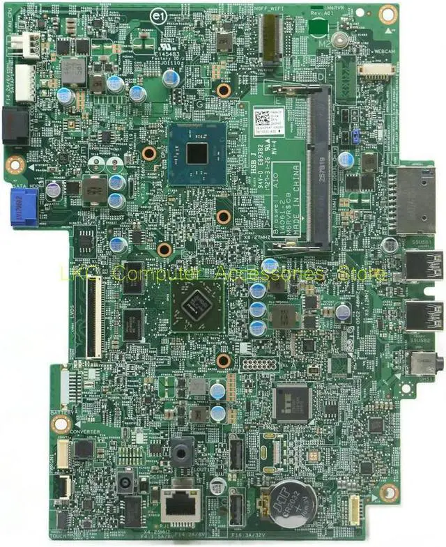 Alt view image 5 of 7 - FOR Vostro 3052 20-3052 AIO All-In-One Onboard GPU Motherboard H5M47 0H5M47 CN-0H5M47 Mainboard 14061-2 With CPU J3710