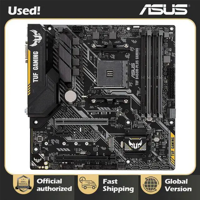 Alt view image 5 of 7 - Socket AM4 TUF B450M-PLUS GAMING Motherboard Ryzen DDR4 128GB PCI-E 3.0 M.2 SSD DVI M.2 SSD