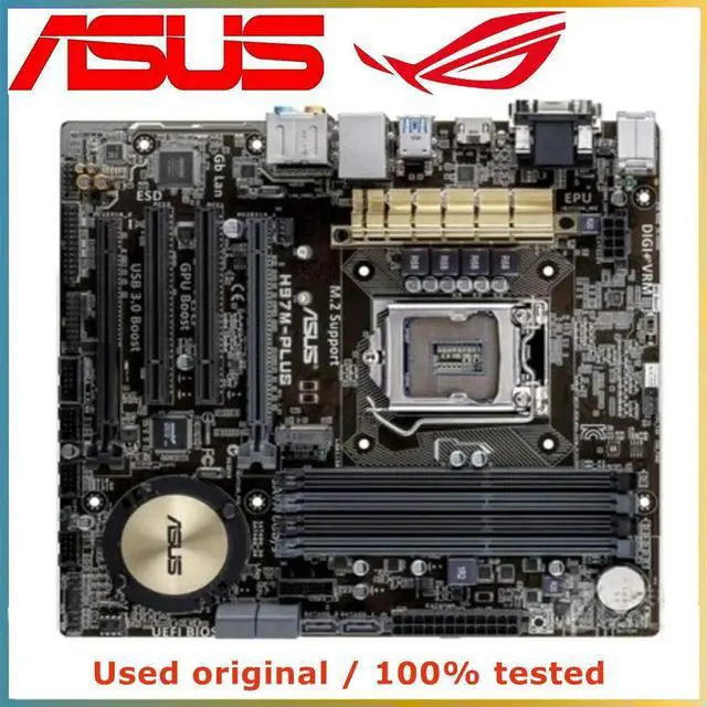 Main image of For H97M-PLUS Computer Motherboard LGA 1150 DDR3 32G For H97 Desktop Mainboard SATA III PCI-E 3.0 X16
