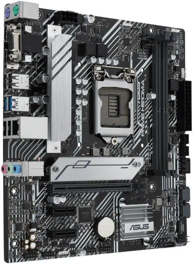 Alt view image 3 of 4 - LGA 1200 PRIME H510M-A H510 Motherboard PCI-E 4.0 2 DDR4 64GB 4 SATA III Micro ATX Motherboard 1200 USB3.2