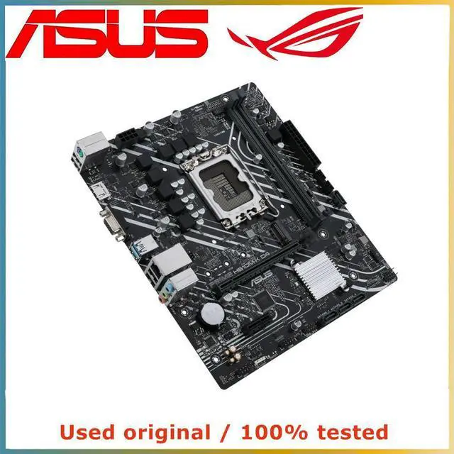 Alt view image 3 of 4 - For H610 For PRIME H610M-K D4 Computer Motherboard LGA 1700 DDR4 64G Desktop Mainboard M.2 NVME PCI-E4.0 PCI-E X16