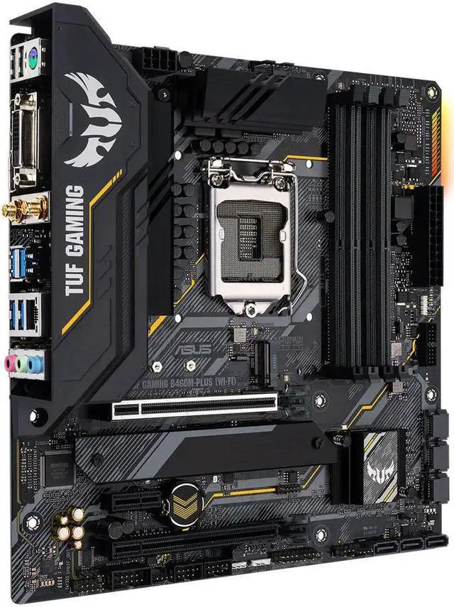 Alt view image 4 of 4 - TUF GAMING B460M-PLUS (WI-FI) B460 (LGA 1200) micro ATX Motherboard DDR4 128G PCI-E 4.0 M.2 HDMI USB 3.2 ATX