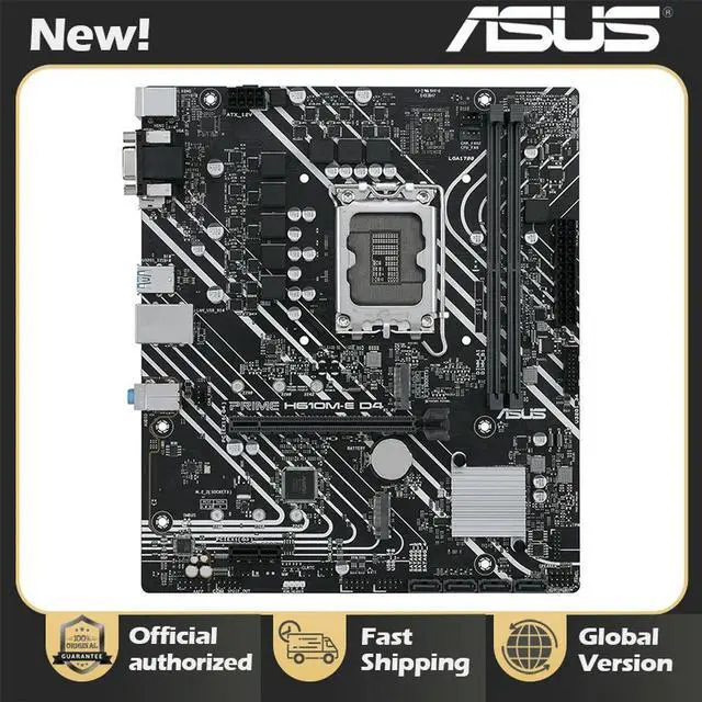 Main image of PRIME H610M-E D4 motherboard supports LGA1700 DDR4PCIe 4.0, dual M.2 slots, Realtek 1G network card M-ATX motherboards