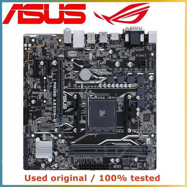 Main image of For A320 For PRIME A320M-E Computer Motherboard AM4 DDR4 32G Desktop Mainboard  SATA III USB PCI-E 3.0 X16