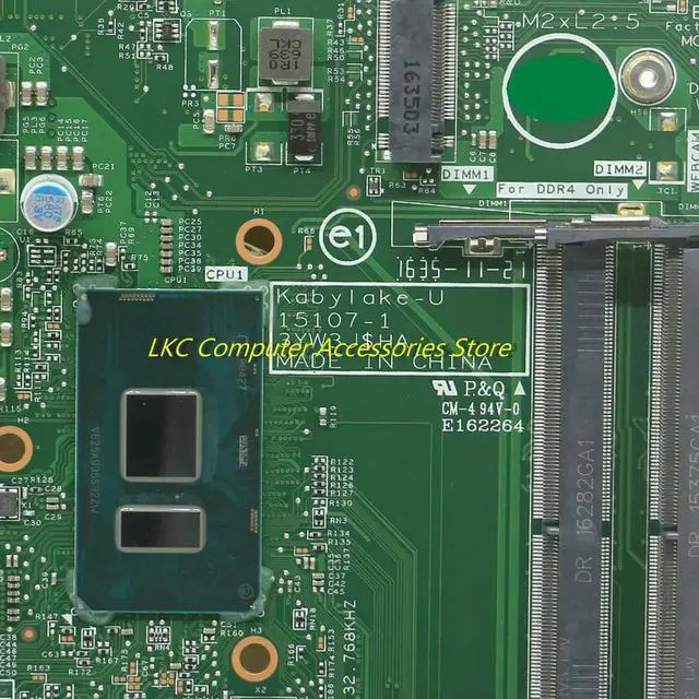 Alt view image 2 of 4 - FOR Inspiron 3264 3464 AIO All-In-One Motherboard K8VD7 0K8VD7 CN-0K8VD7 15107-1 Mainboard I3-7100U With GPU 100%Tested