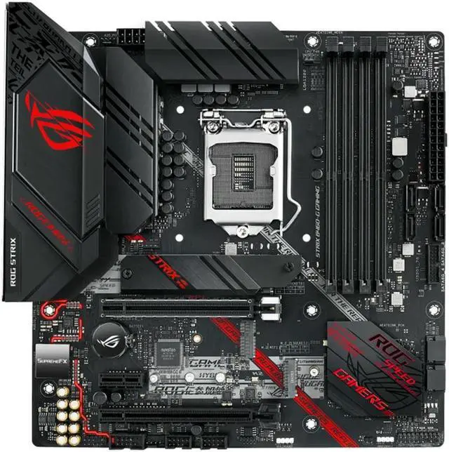 Alt view image 2 of 4 - ROG STRIX B460-G GAMING motherboard Socket 1200 supports 10th Gen Core, Pentium Gold and Celeron CPU processors
