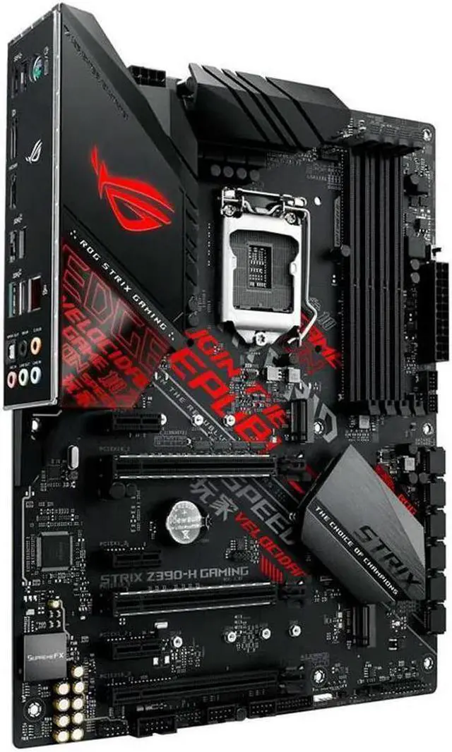 Alt view image 3 of 4 - ROG Strix Z390-H Gaming Motherboard LGA1151 (8th and 9th Gen) ATX DDR4 DP HDMI M.2 USB 3.1 Gen2 Gigabit LAN
