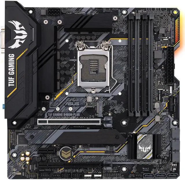 Alt view image 2 of 4 - TUF GAMING B460M-PLUS  mATX B460 DDR4, SATA 6 Gbps, USB 3.2 Gen 1 128G LGA 1200 CPU Motherboard