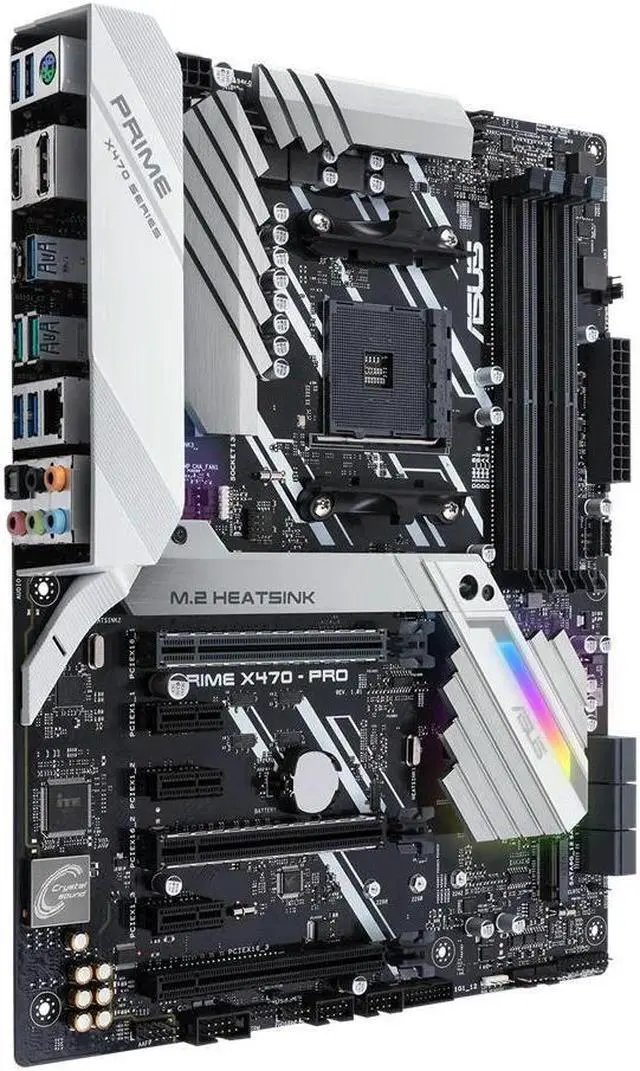 Alt view image 3 of 4 - PRIME X470 PRO Motherboard With X470 chip Socket AM4 For Ryzen/7th Gen A-Series 4×DDR4 PCI-E 3.0 2 x M.2 ATX