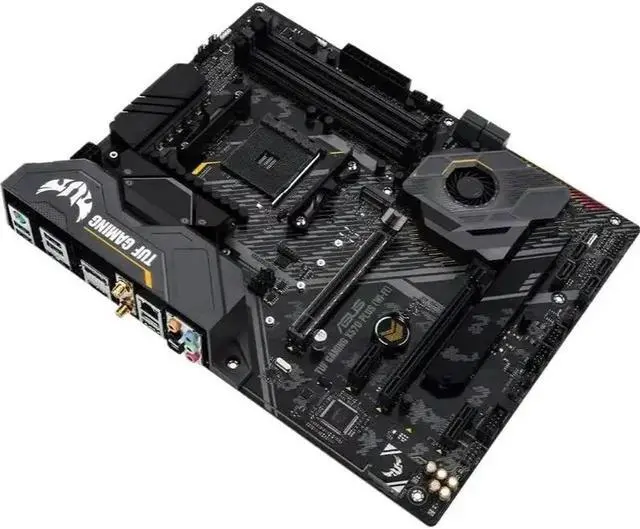 Alt view image 4 of 4 - X570 Motherboard TUF GAMING X570-PLUS (WI-FI) Supports Ryzen 5 5600G 5600/Ryzen 7 5700x3d 58003xd 5700x 5800x/Ryzen 9 5950X