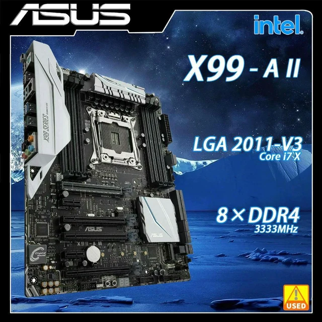 Main image of X99-A II Mainboard X99 Supports for Xeon E5-1620-v3 E5-1630-v3 E5-1650-v3 E5-1660-V3 E5-2620-V3 E5-2630-V3 8x DDR4