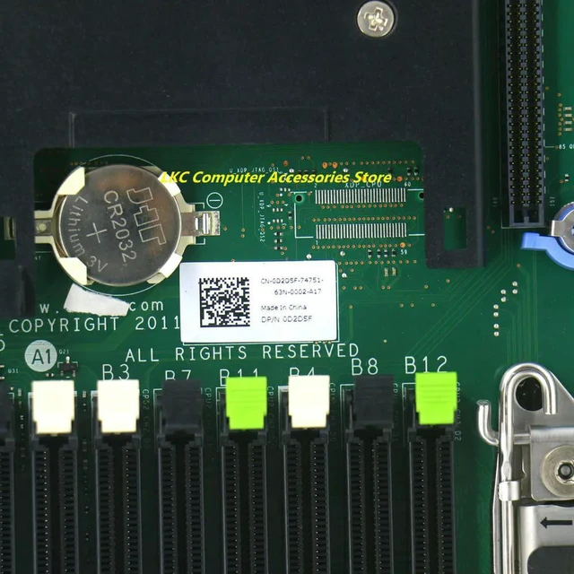 Alt view image 2 of 4 - For PowerEdge R620 server Motherboard D2D5F 0FCYWN 0D2D5F CN-0FCYWN CN-0D2D5F 046R5M CN-046R5M Mainboard 100%Tested