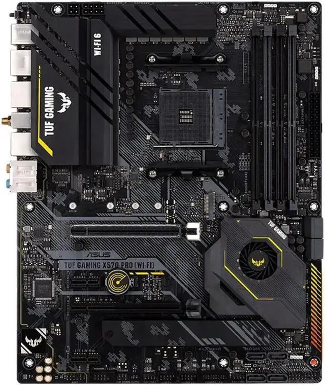 Alt view image 2 of 4 - X570 Motherboard TUF GAMING X570-PRO (WI-FI) Supports Ryzen 5 5600G 5600/Ryzen 7 5700x3d 58003xd 5700x 5800x/Ryzen 9 5950X