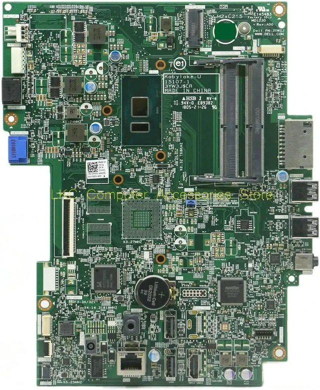 Main image of FOR Inspiron 3464 AIO All-In-One Motherboard JYH5J 0JYH5J CN-0JYH5J 15107-1 Mainboard With I5-7200U 100%Tested
