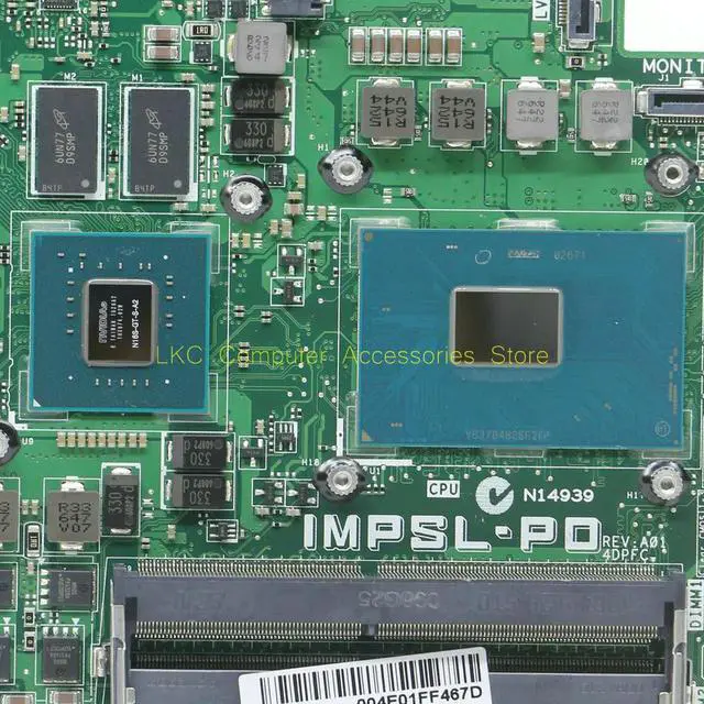 Alt view image 3 of 4 - FOR Inspiron 24 7459 AIO All-In-One Motherboard 8GGCV 08GGCV CN-08GGC IMPSL-PO IMPSL-PD I5-6300HQ With GeForce 940M GPU