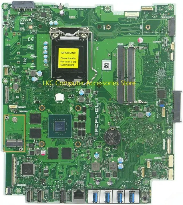 Main image of For OptiPlex 7470 AIO All-in-one Motherboar H370 T66WG 0T66WG CN-0T66WG IPCFL-GL Mainboard DDR4 LGA1151 100% Tested