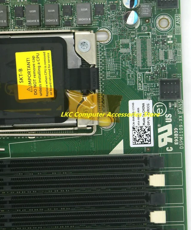 Alt view image 2 of 4 - For PowerEdge R520 Server Motherboard VRJCG 0VRJCG CN-0VRJCG 7TDJK 07TDJK CN-07TDJK LGA1356 DSPM1109-XX Mainboard