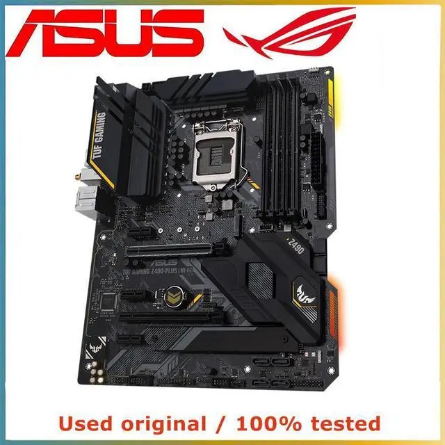 Alt view image 4 of 4 - For TUF GAMING Z490-PLUS (WI-FI)  Computer Motherboard LGA 1200 DDR4 128G For Z490 Desktop Mainboard PCI-E 3.0 X16