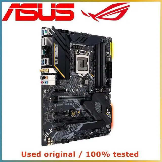 Alt view image 2 of 4 - For TUF GAMING Z490-PLUS (WI-FI)  Computer Motherboard LGA 1200 DDR4 128G For Z490 Desktop Mainboard PCI-E 3.0 X16