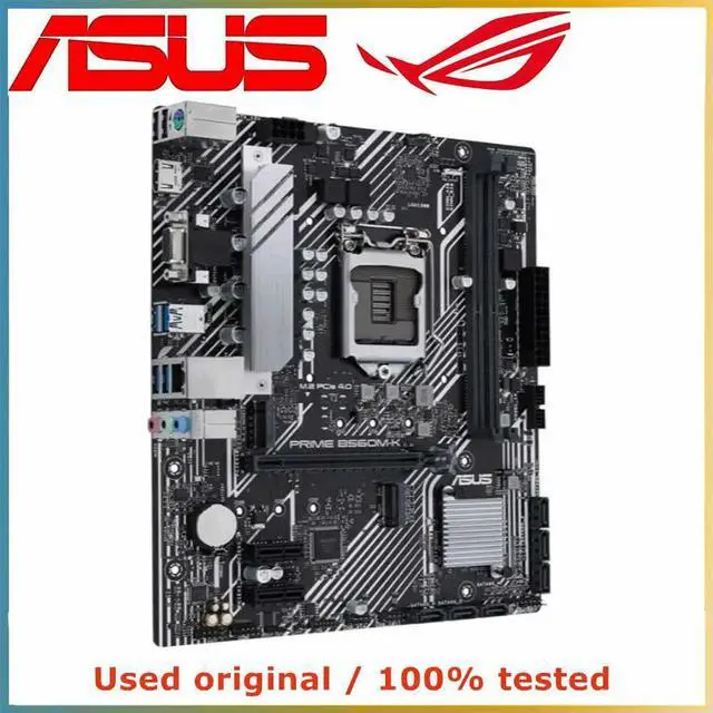 Alt view image 2 of 4 - For PRIME B560M-K Computer Motherboard LGA 1200 DDR4 64G For B560 Desktop Mainboard M.2 NVME PCI-E 3.0 X16