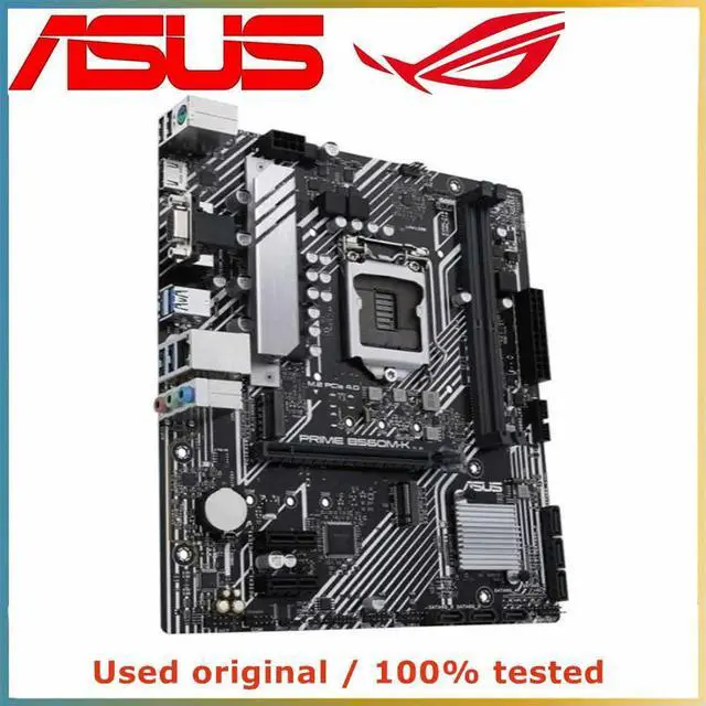 Alt view image 3 of 4 - For PRIME B560M-K Computer Motherboard LGA 1200 DDR4 64G For B560 Desktop Mainboard M.2 NVME PCI-E 3.0 X16