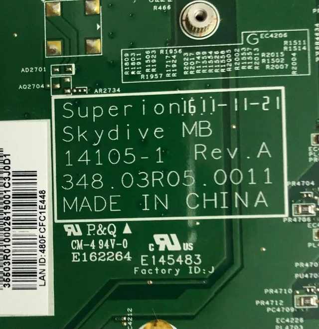 Alt view image 2 of 4 - 810716-602 For34-A Motherboard 810716-002 14105-1 358.03R05.0011 Mainboard 100%tested fully work