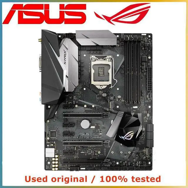 Alt view image 4 of 4 - For ROG STRIX Z270E GAMING Computer Motherboard LGA 1151 DDR4 64GB For Z270 Desktop Mainboard M.2 NVME PCI-E 3.0 X16