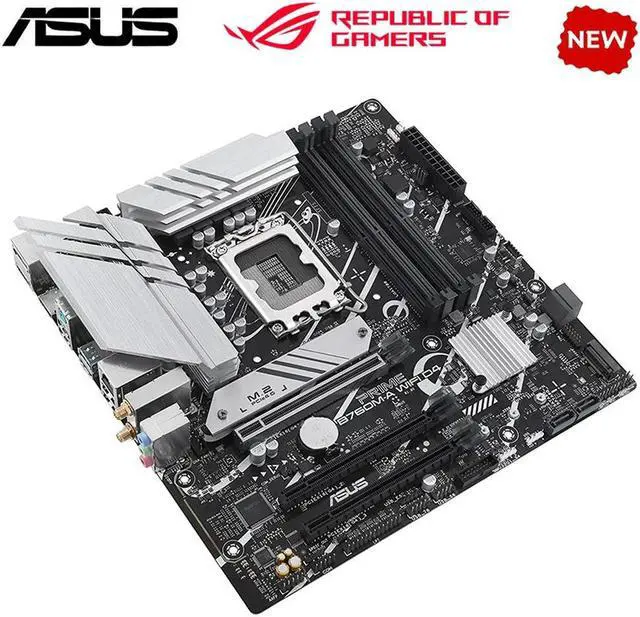 Alt view image 3 of 4 - For PRIME B760M-A WIFI D4 For B760 LGA 1700 CPU Motherboard Computer Socket LGA1700 Desktop Mainboard