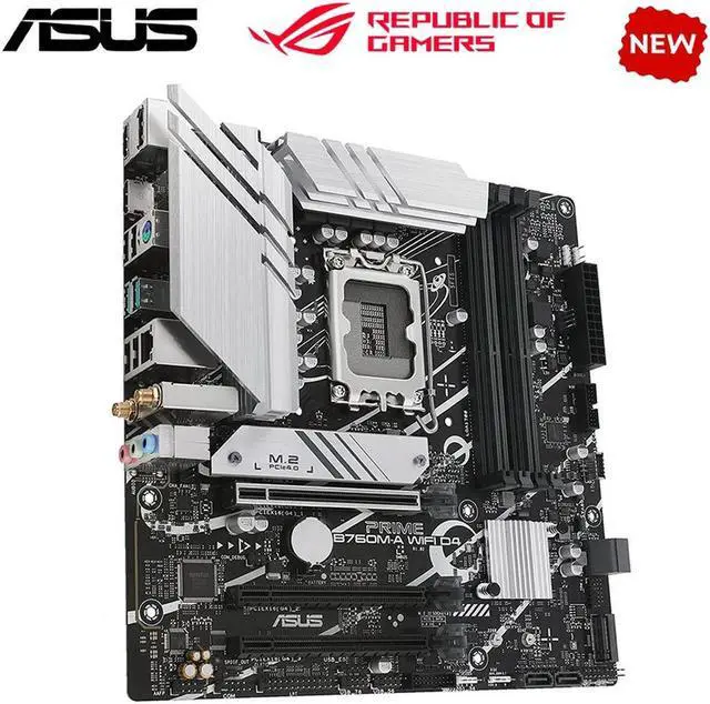 Alt view image 2 of 4 - For PRIME B760M-A WIFI D4 For B760 LGA 1700 CPU Motherboard Computer Socket LGA1700 Desktop Mainboard