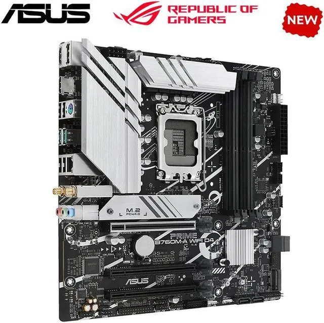Alt view image 4 of 4 - For PRIME B760M-A WIFI D4 For B760 LGA 1700 CPU Motherboard Computer Socket LGA1700 Desktop Mainboard