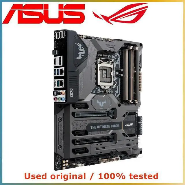 Alt view image 4 of 4 - For TUF Z270 MARK 1 Computer Motherboard LGA 1151 DDR4 64GB For Z270 Desktop Mainboard M.2 NVME PCI-E 3.0 X16