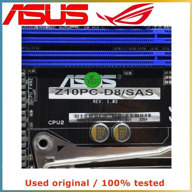 Alt view image 2 of 4 - For Z10PC-D8 Computer Motherboard LGA 2011-3 DDR4 64G For C612 X99 Desktop Mainboard SATA III PCI-E 3.0 X16